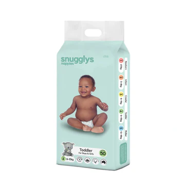 Snugglys Nappies - Toddler - Size 4 (9-15kg) 0